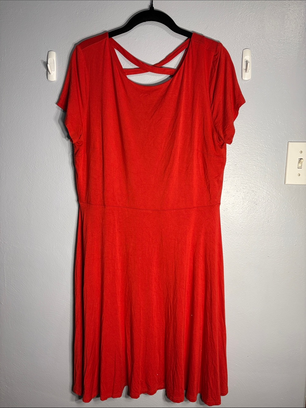 LOFT short sleeve midi dress